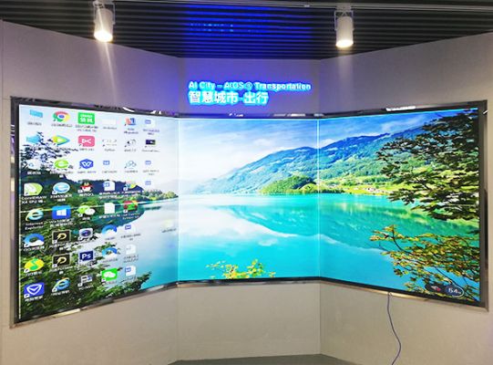 弧形無縫拼接屏該如何安裝？